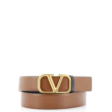 Valentino Garavani VLogo Reversible Belt Leather Wide