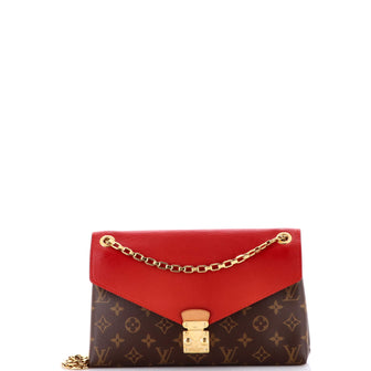 Louis Vuitton Pallas Chain Shoulder Bag Monogram Canvas and Calfskin