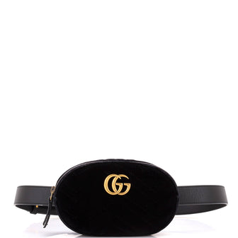 Gucci GG Marmont Belt Bag Matelasse Velvet