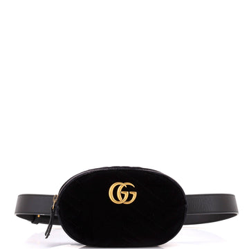 Gucci GG Marmont Belt Bag Matelasse Velvet