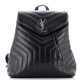 Saint Laurent LouLou Backpack Matelasse Chevron Leather Medium