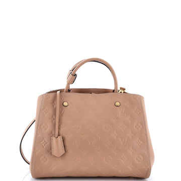 Louis Vuitton Montaigne Handbag Monogram Empreinte Leather MM