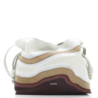 Loewe Flamenco Surplus Knot Clutch Printed Recycled Leather Medium