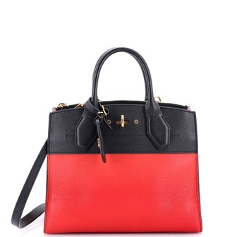 Louis Vuitton City Steamer Handbag Leather PM