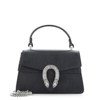 Gucci Dionysus Top Handle Bag Leather with Crystals Mini