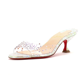 Labotine 20 Christian Louboutin Women's Degramule Mule Sandals Embellished PVC and ...