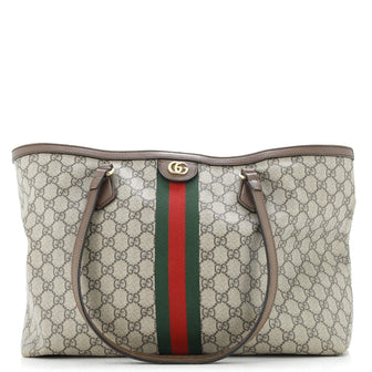 Gucci Ophidia Shopping Tote GG Coated Canvas Medium