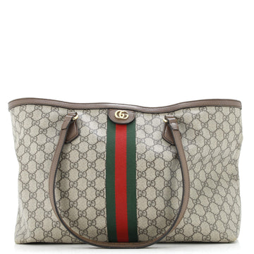 Gucci Ophidia Shopping Tote GG Coated Canvas Medium