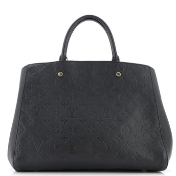 Louis Vuitton Montaigne Handbag Monogram Empreinte Leather GM