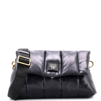 Tom Ford Puffy Crossbody Bag Quilted Nylon Medium