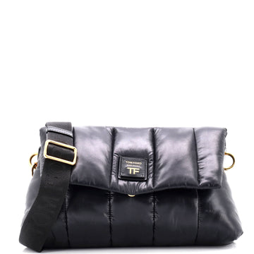 Tom Ford Puffy Crossbody Bag Quilted Nylon Medium
