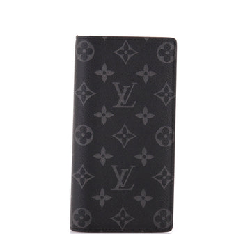 Louis Vuitton Brazza Wallet Monogram Eclipse Canvas