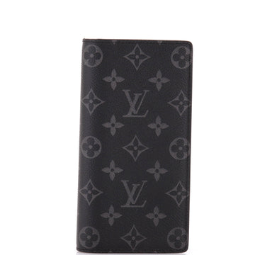 Louis Vuitton Brazza Wallet Monogram Eclipse Canvas