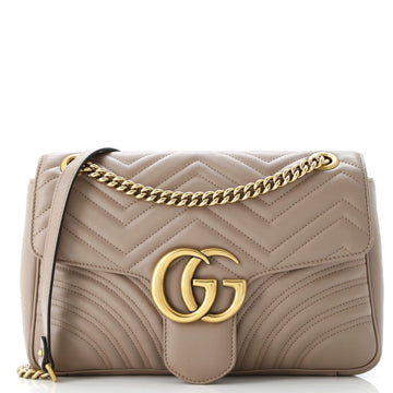 Gucci GG Marmont Flap Bag Matelasse Leather Medium