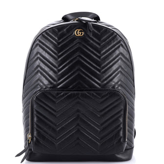 Gucci GG Marmont Pocket Backpack Matelasse Leather Medium