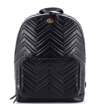 Gucci GG Marmont Pocket Backpack Matelasse Leather Medium