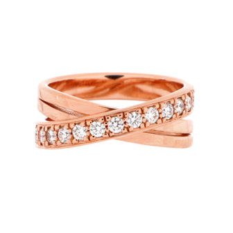 Cartier Etincelle de Cartier Crossover Ring 18K Rose Gold and Diamonds
