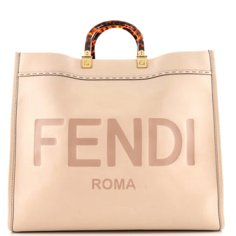 Fendi Sunshine Shopper Tote Leather Large
