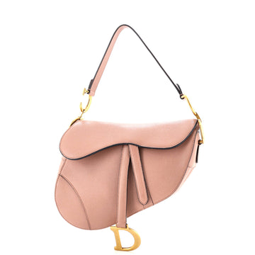 Christian Dior Saddle Handbag Leather Medium