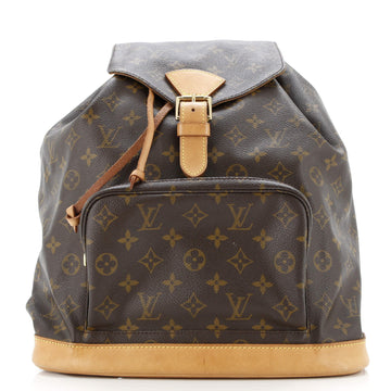 Louis Vuitton Vintage Montsouris Backpack Monogram Canvas GM