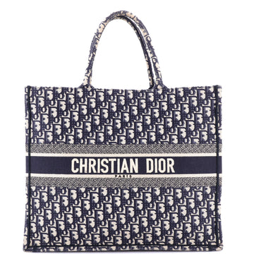 Christian Dior Book Tote Oblique Canvas Large