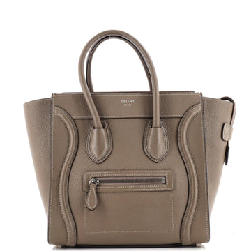 Celine Luggage Bag Grainy Leather Micro