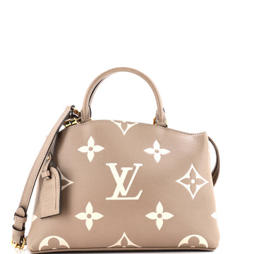 Louis Vuitton Petit Palais Handbag Bicolor Monogram Empreinte Giant