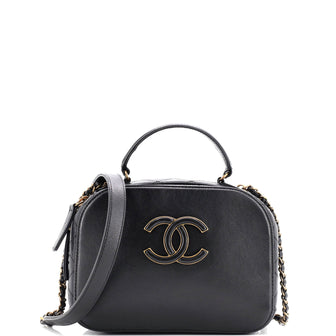 Chanel Coco Curve Vanity Case Calfskin and Quilted Goatskin Small