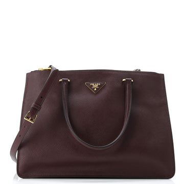 Prada Cuir Double Zip Tote Saffiano Leather Medium