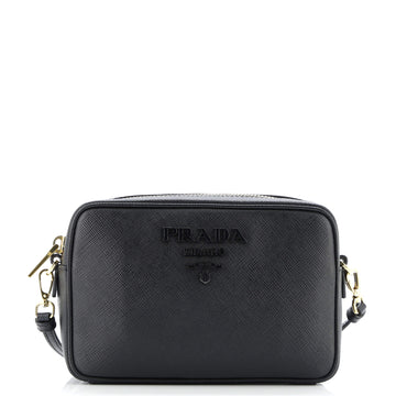Prada Monochrome Camera Bag Saffiano Leather Small