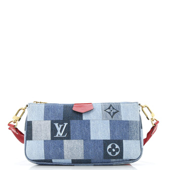 Louis Vuitton Multi Pochette Accessoires Damier and Monogram Patchwork Denim