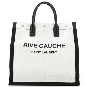 Saint Laurent Rive Gauche Shopper Tote Canvas Tall
