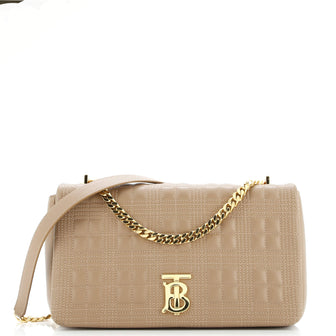 Burberry Lola Shoulder Bag Quilted Lambskin Medium