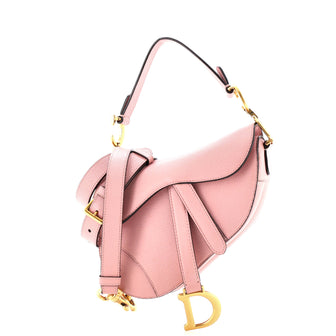 Christian Dior Saddle Handbag Leather Mini