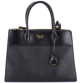 Prada Paradigme Tote Saffiano with City Calf Medium