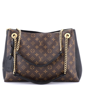 Louis Vuitton Surene Handbag Monogram Canvas with Leather MM