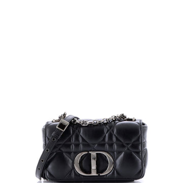 Christian Dior Caro Bag Macrocannage Quilt Calfskin Small
