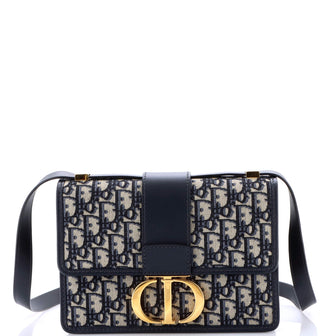 Christian Dior 30 Montaigne Flap Bag Oblique Canvas