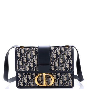 Christian Dior 30 Montaigne Flap Bag Oblique Canvas