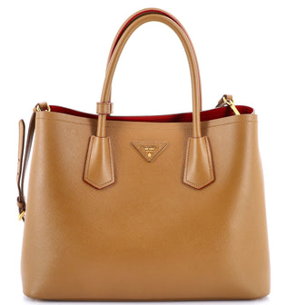 Prada Cuir Double Tote Saffiano Leather Medium