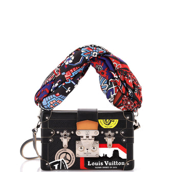 Louis Vuitton Petite Malle Handbag Limited Edition World Tour Epi Leather