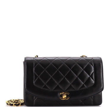 Chanel Vintage Diana Flap Bag Quilted Lambskin Medium