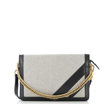 Givenchy Cross 3 Crossbody Bag Canvas with Leather Small