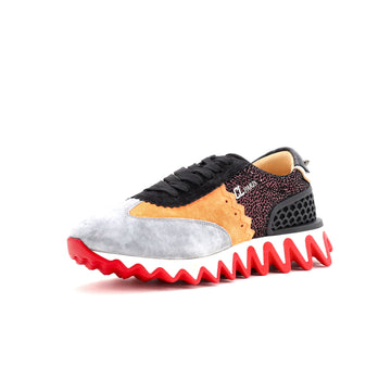 Labotine 20 Christian Louboutin Loubishark Sneakers Leather and Suede Black 3407624