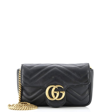 Gucci GG Marmont Flap Bag Matelasse Leather Super Mini