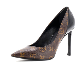 Louis Vuitton Women's Cherie Pumps Monogram Canvas and Patent