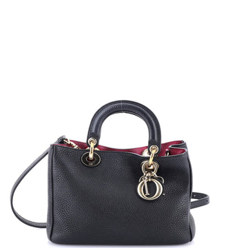 Christian Dior Diorissimo Tote Pebbled Leather Mini