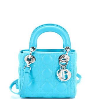 Christian Dior Lady Dior Bag Cannage Quilt Lambskin Mini