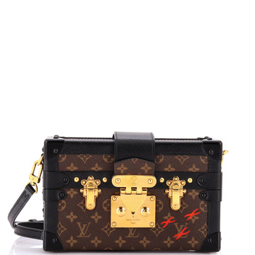 Louis Vuitton Petite Malle Handbag Monogram Canvas