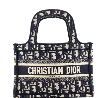 Christian Dior Book Tote Oblique Canvas Mini